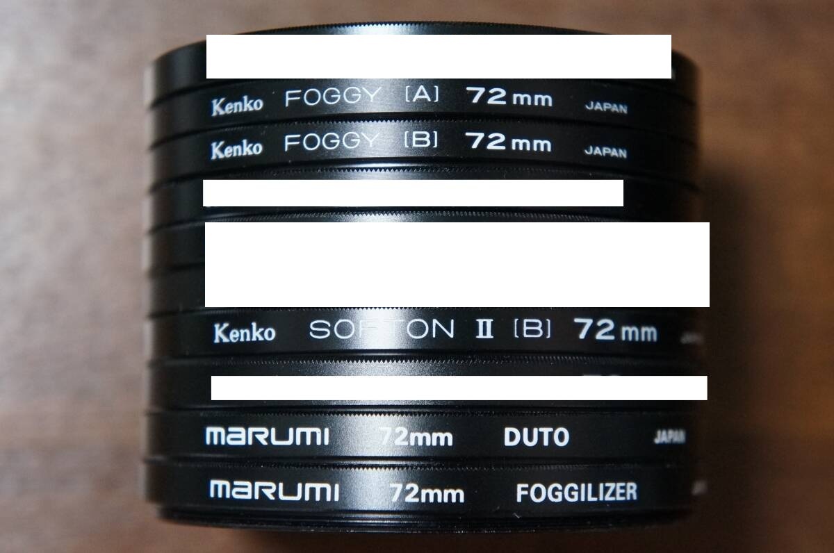 ◆説明必読◆【980円/枚】[72mm] Kenko marumi FOGGY SOFTON等 ソフト・フォグフィルター