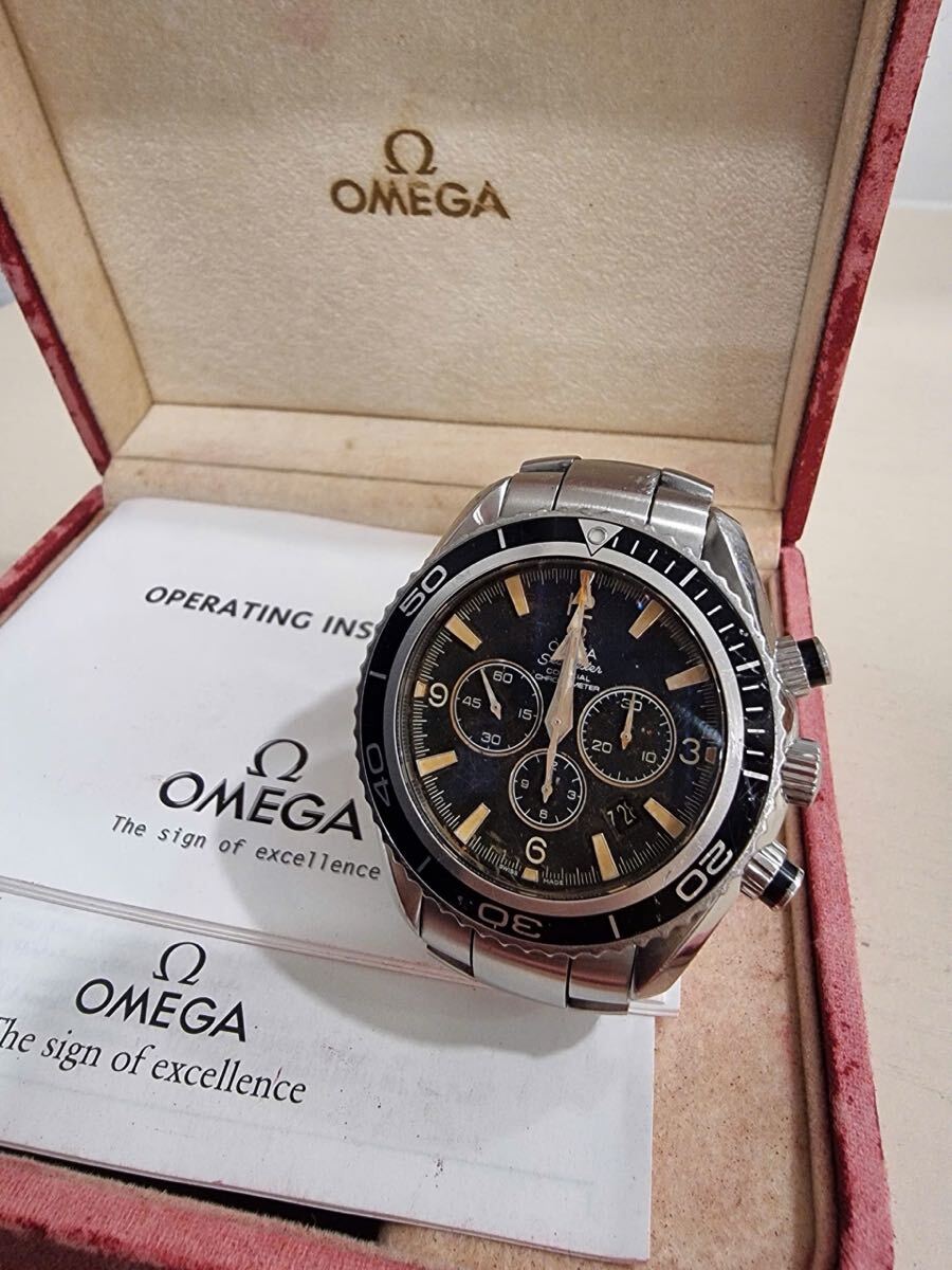 K38【開始価格 1円】Omega 2210.50.00 オメガ シーマスター プラネットオーシャン 600M コーアクシャル 腕時計 OMEGA