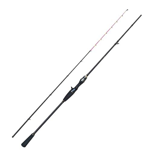 イカメタルロッド メタルトップ エギングロッド ベイト イカ用船竿 1.75m ML 2本継 釣り竿(002)