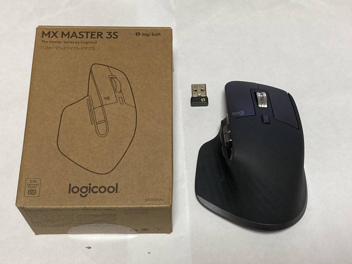 Logicool MX MASTER 3S Boltレシーバー付　動作可　中古品