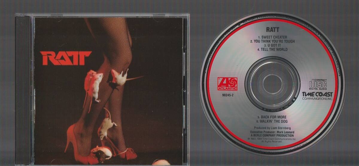 送料込み RATT ラット (1st EP) 米 TIME COAST COMMUNICATTIONS / ATLANTIC 輸入盤CD
