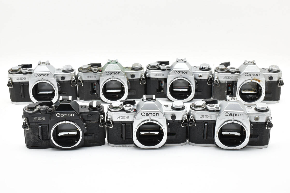 ★訳あり大特価★CANON AE-1 7個まとめ★フィルムカメラ ブラック #A0308