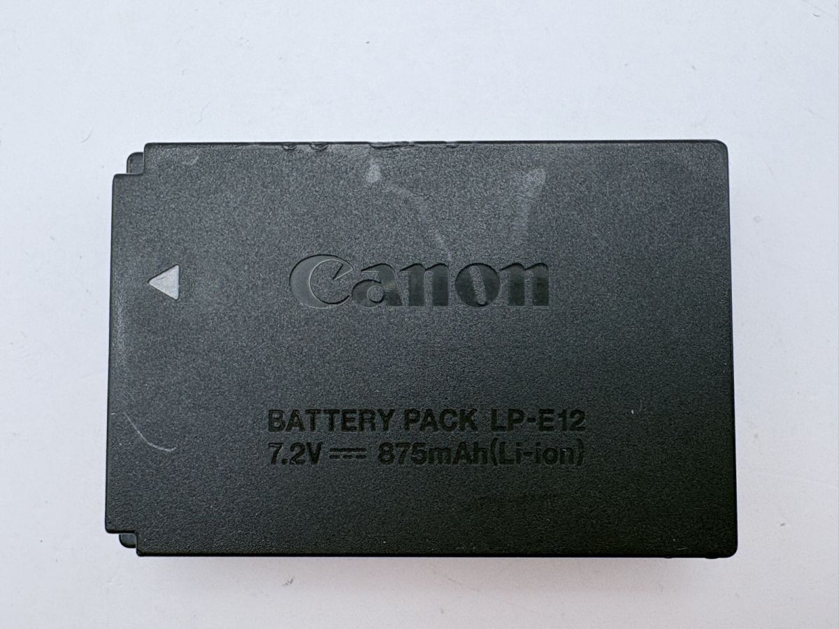 CANON LP-E12 純正バッテリー 動作確認済み キヤノン #0001 #0002 #0111