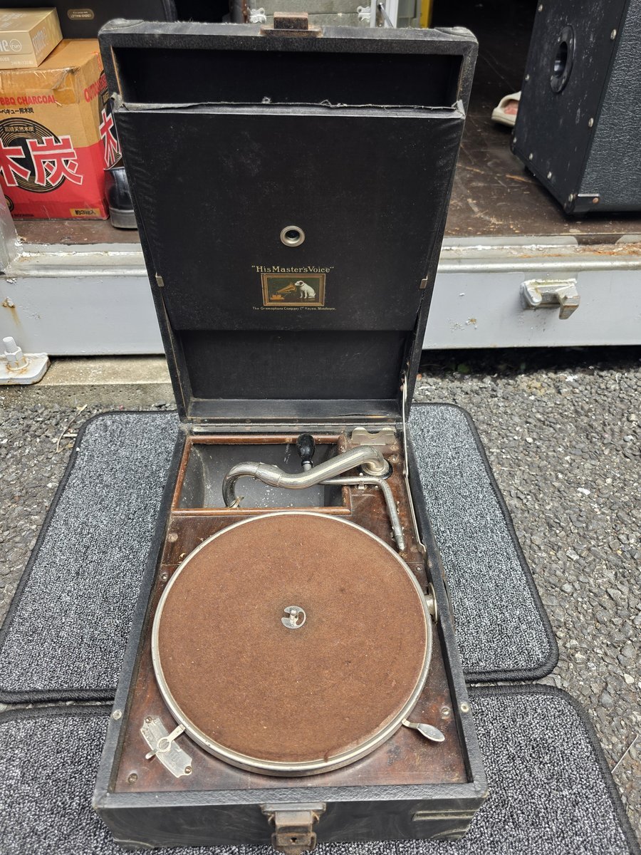 【ジャンク】His Master's Voice ポータブル蓄音機