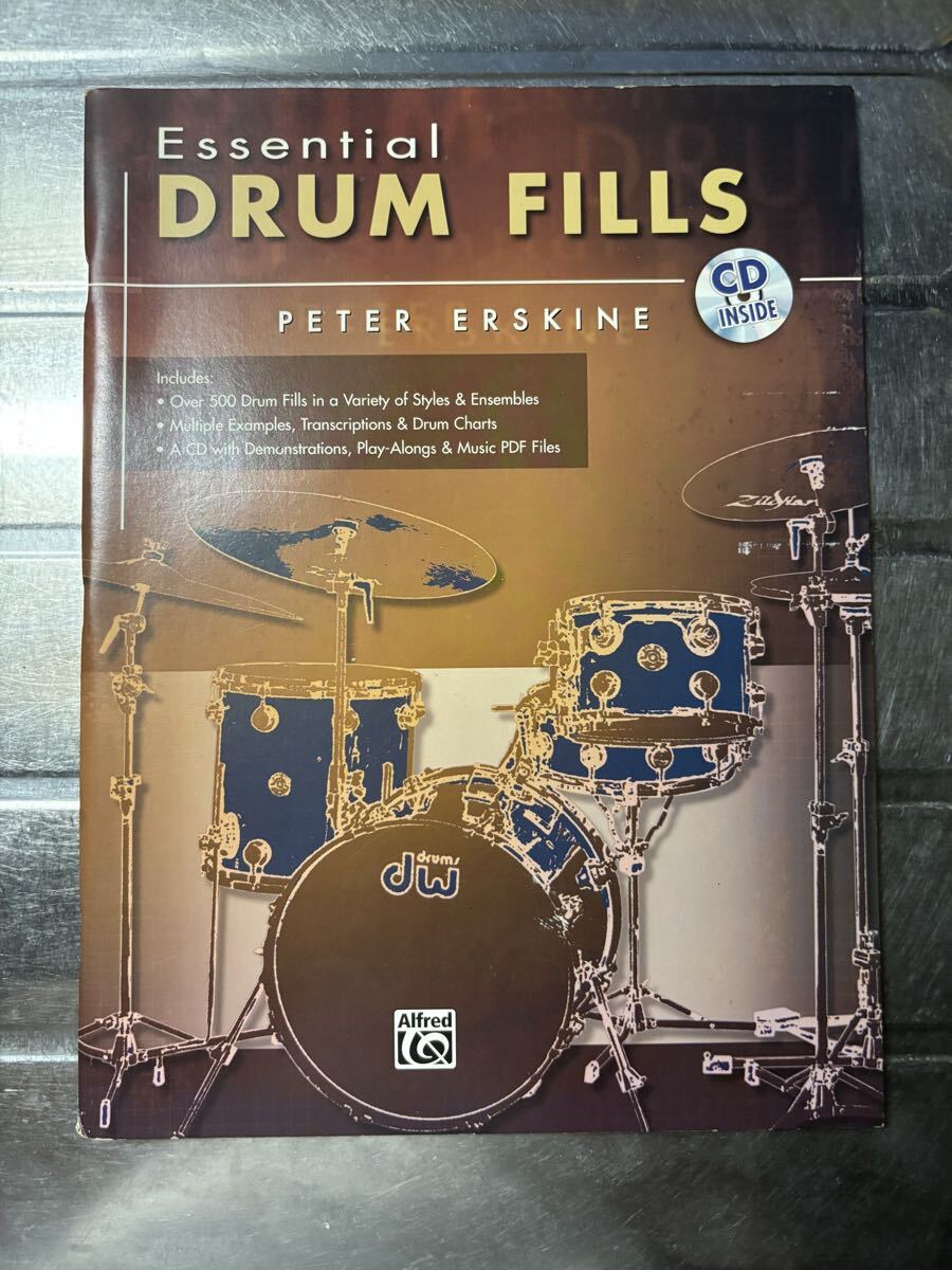 音楽洋書　Essential Drum Fills by Peter Erskine CD未開封