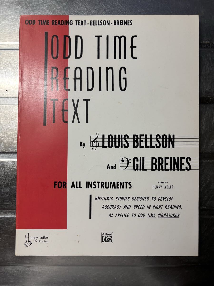 音楽洋書　Odd Time Reading Text by Louis Bellson and Gil Breines 