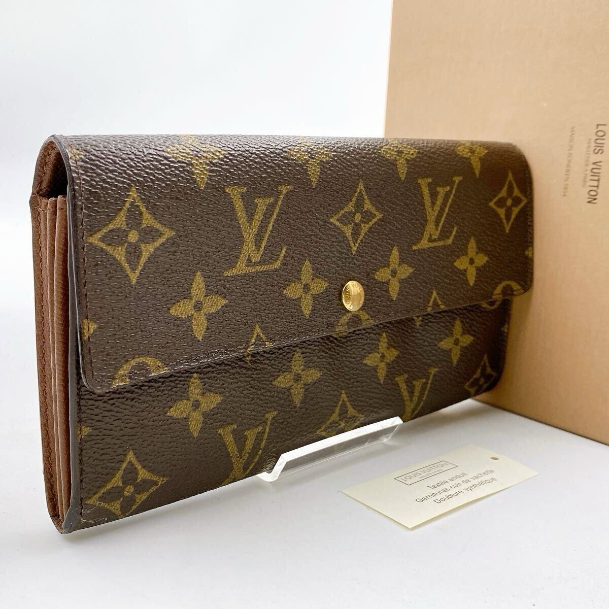 【極美品】箱付き！　LOUIS VUITTON ルイ　ヴィトン ポルトフォイユ　サラ　モノグラム 長財布 二つ折り財布　ユニセックス　 サラ　451