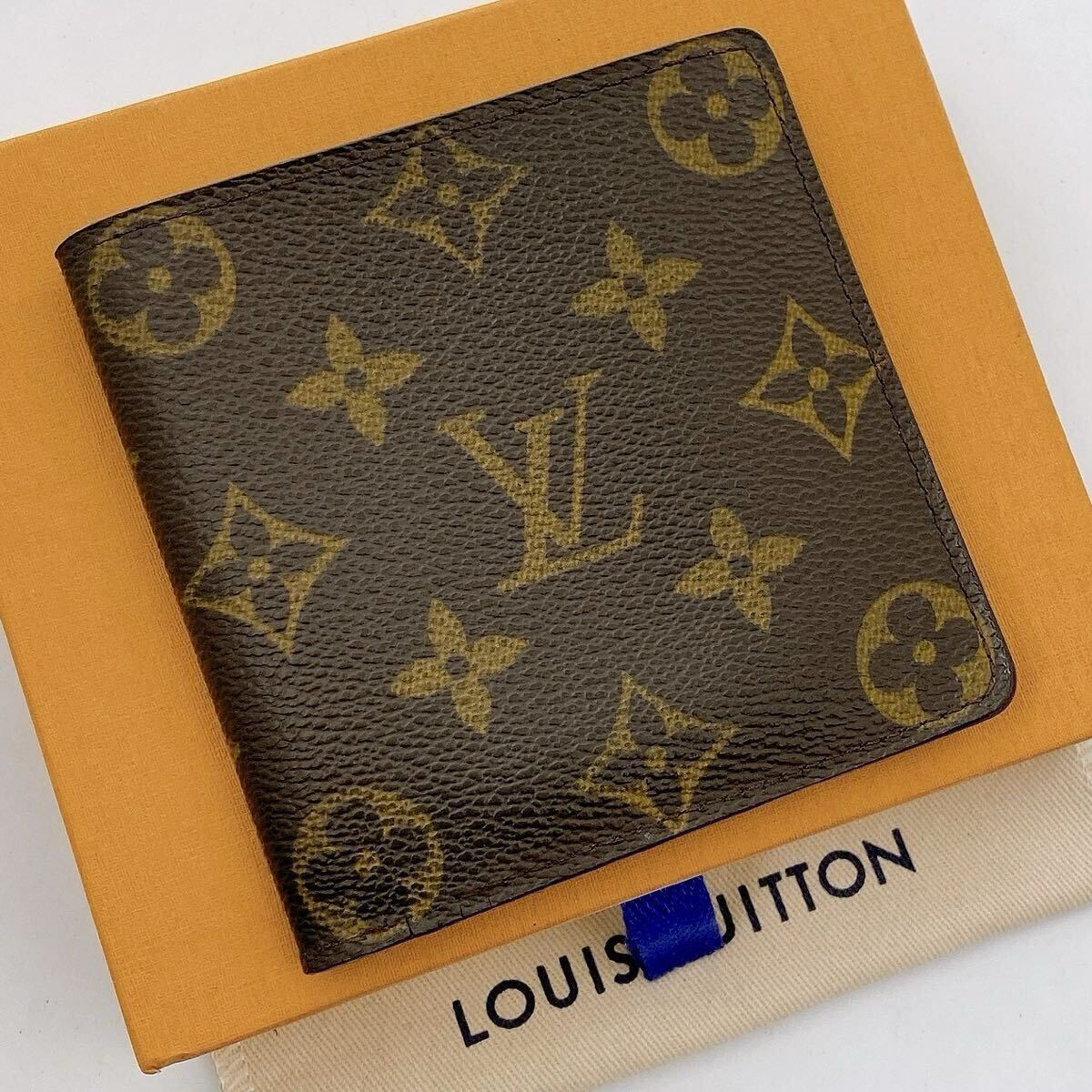 【極美品】LOUIS VUITTON ルイヴィトン モノグラム ポルトビエ 6カルトクレディ 二つ折り財布 札入れ ウォレット　ユニセックス　499