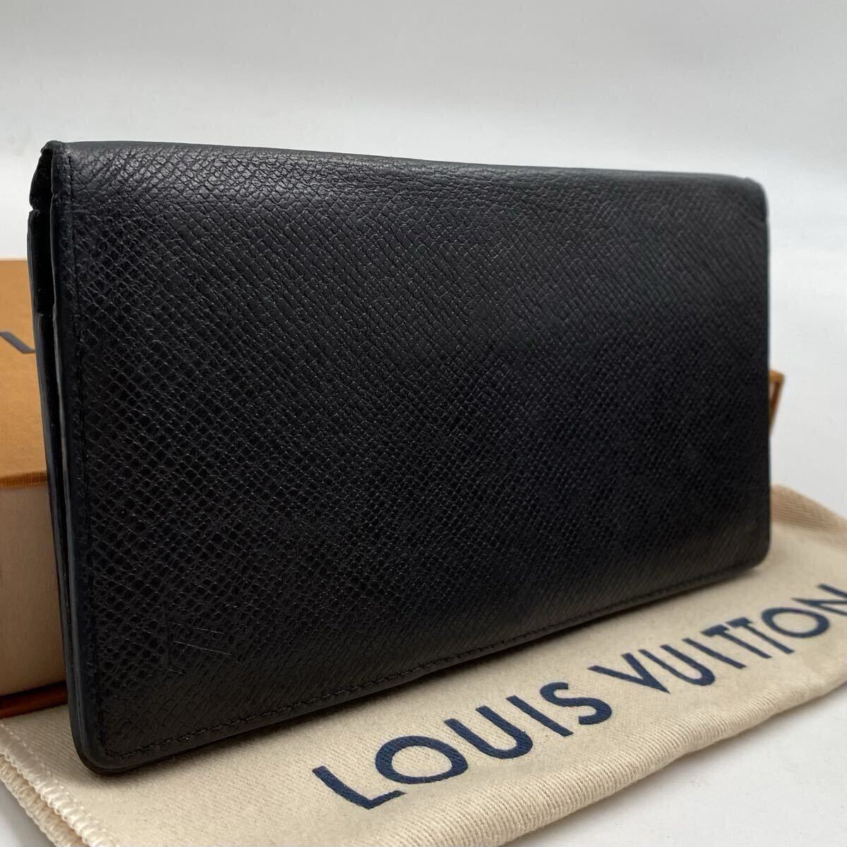 【ほぼ極美品】LOUIS VUITTON ルイヴィトン タイガ ポルトフォイユ ロン 長財布 二つ折り財布 札入れ ウォレット M32644 メンズ　　462