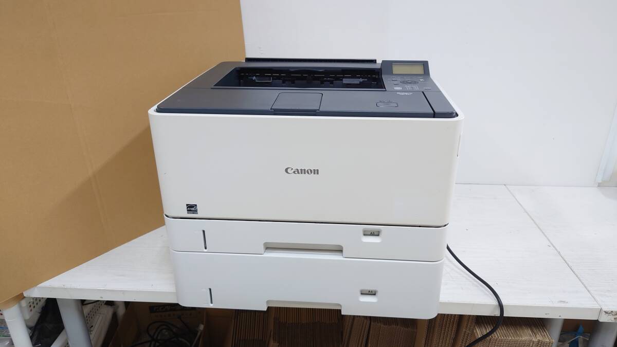 【良品】CANON キヤノン Satera LBP441 A3対応 モノクロレーザー ペーパーフィーダーPF-F1付属 動作品 カウンタ422564