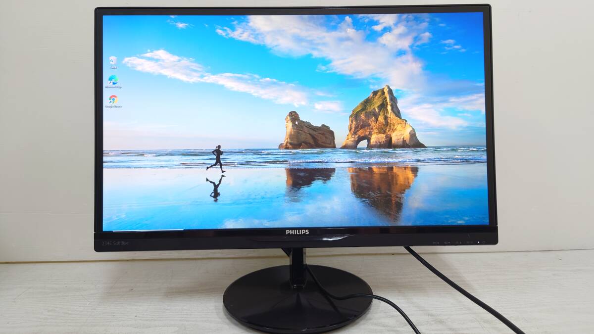 【良品】PHILIPS フィリップス 234E5EDSB/11 234E5E 23型 液晶モニタ フルHD (1920x1080) D-Sub/DVI/HDMI 動作品