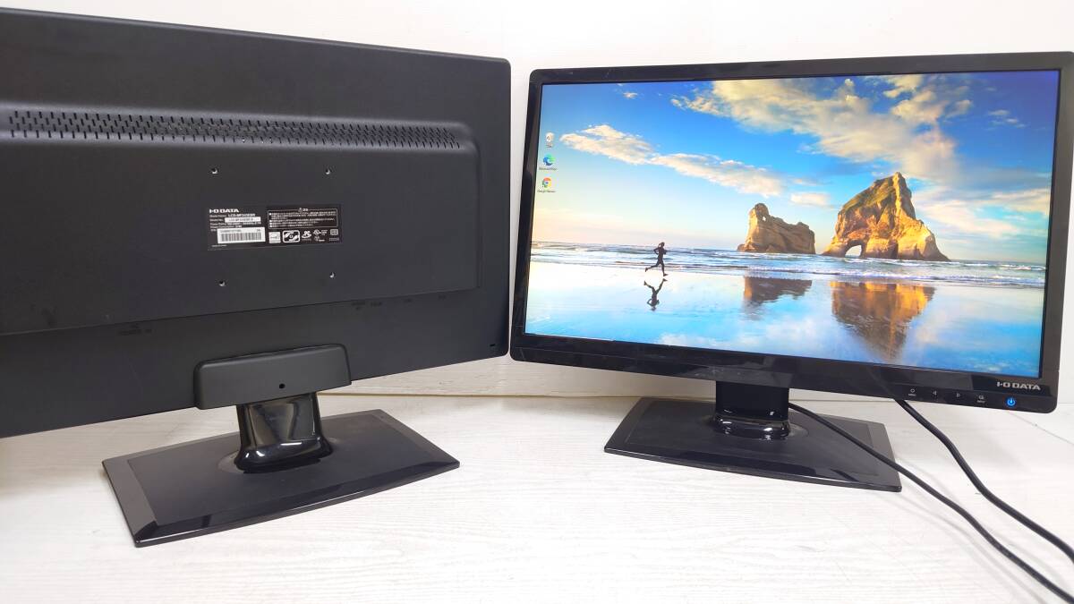 【2台セット】IO DATA アイ・オー・データ機器 LCD-MF243EBR 23.6型 液晶モニタ フルHD (1920x1080) D-SUB/DVI/HDMI 動作品