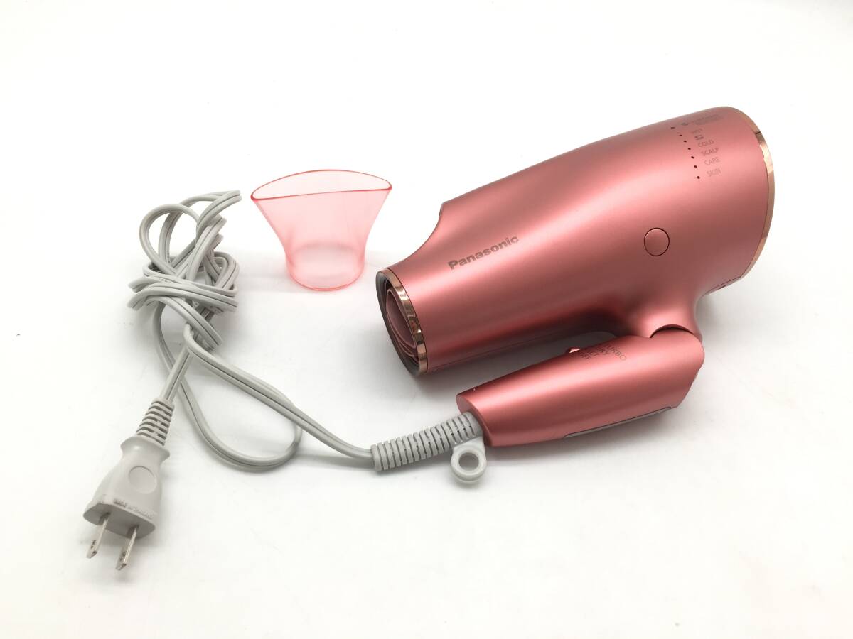 〇 Panasonic パナソニック EH-CNA0E ヘアードライヤー ナノケア コーラルピンク 動作品