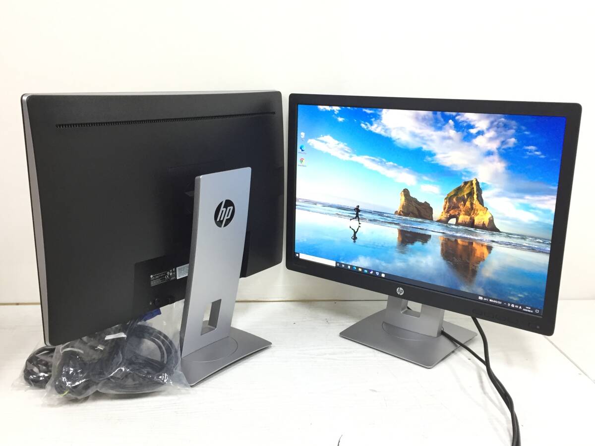 〇【良品・2台セット】HP EliteDisplay E242 24インチ 液晶モニター 1920x1200 DisplayPort/HDMI/D-Sub 動作品
