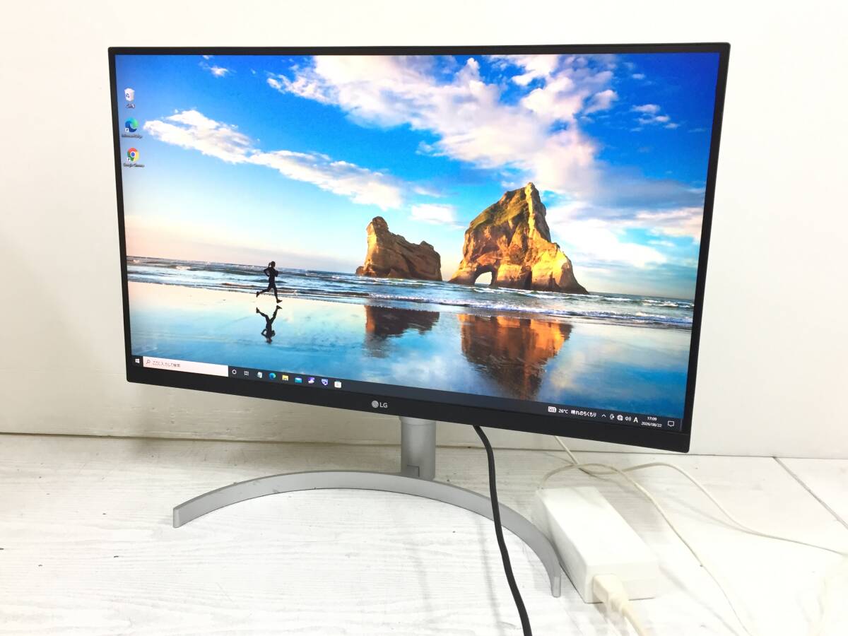 〇 LG 27UK850-W 27インチ 液晶モニター 4K (3840x2160) HDMI/USB Type-C/DisplayPort 動作品