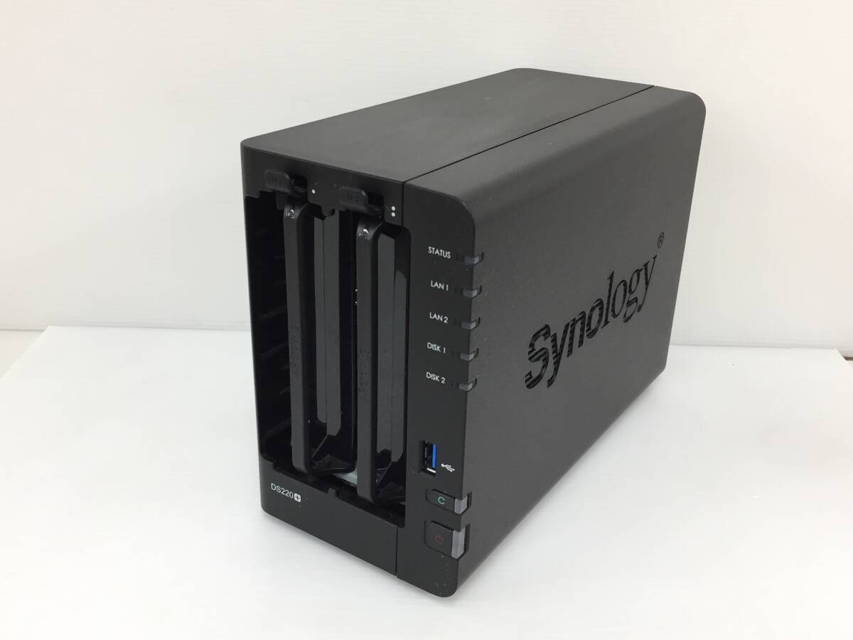 〇 Synology シノロジー DiskStation DS220+ HDD無 NAS ネットワークHDD 通電確認
