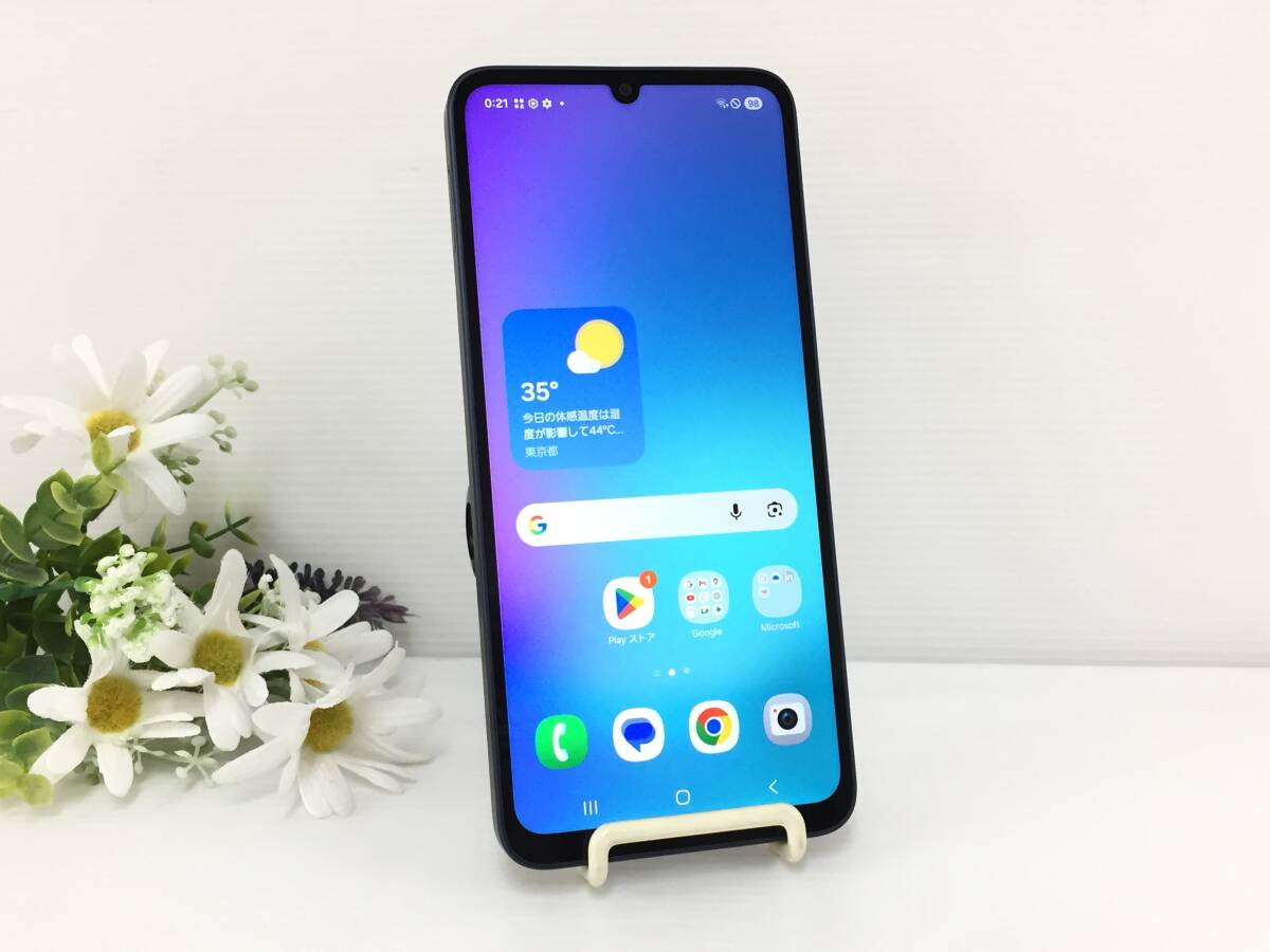 〇【美品】SAMSUNG Galaxy A25 5G SCG33 64GB スマートフォン ブラック au 動作品