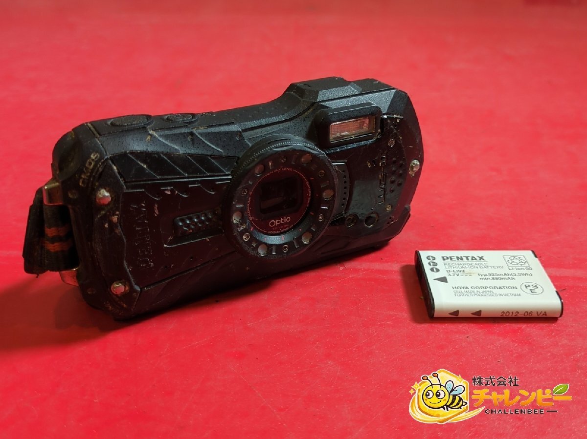 PENTAX　Optio　WG-II　防水　防塵　耐衝撃性能　タフネスボディ　コンパクトデジタルカメラ　バッテリー付属　現状品