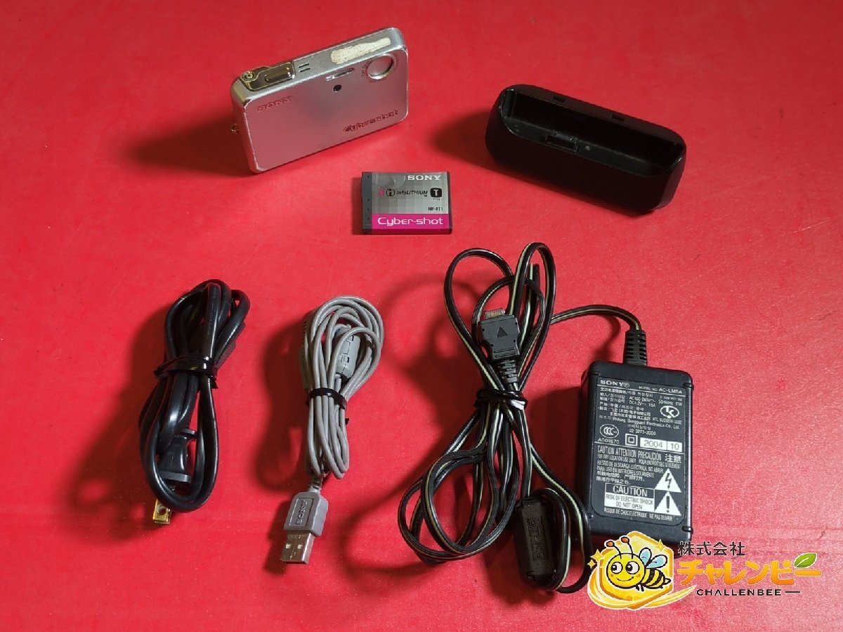 SONY　Cyber-shot　DSC-T3　510万画素　コンパクトデジタルカメラ　バッテリー・充電器付属　通電可　動作未確認