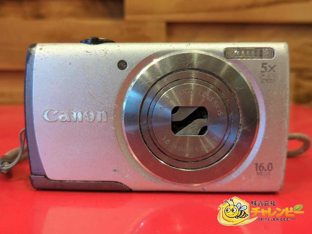ジャンク　Canon　PowerShot A3500 IS　光学5倍ズーム　コンパクトデジタルカメラ　バッテリー付属　動作未確認