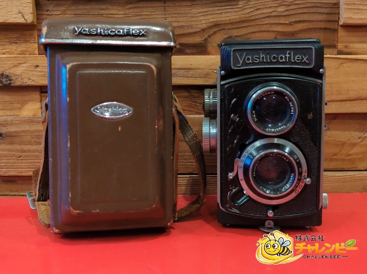 YASHICA　ヤシカ　yashicaflex　1:3.5 f=80mm　二眼レフカメラ　ケース付き　現状品