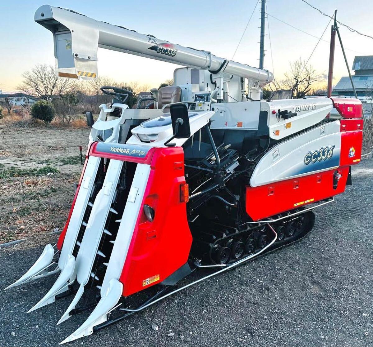 YANMAR★ヤンマーコンバイン★ GC 336★使用時間:476 H ★3条刈★ FDSオーガ ★埼玉県★引取可 