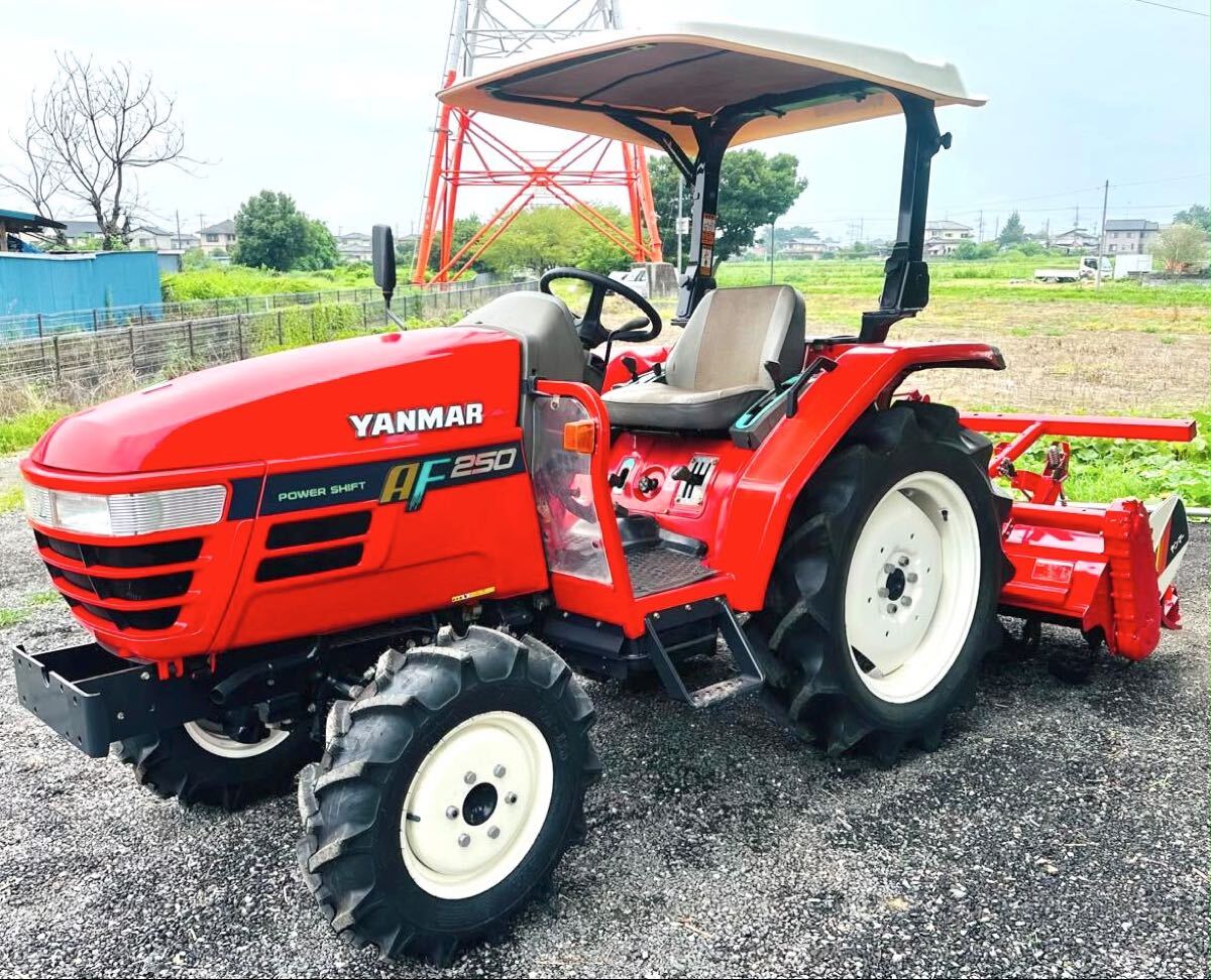 ★★ヤンマートラクター★ AF 250★ 25馬力★パワステ★ 458時間★ヤンマーロータリーRSB１５０★4WD ★埼玉県 ★ 引取可★ 