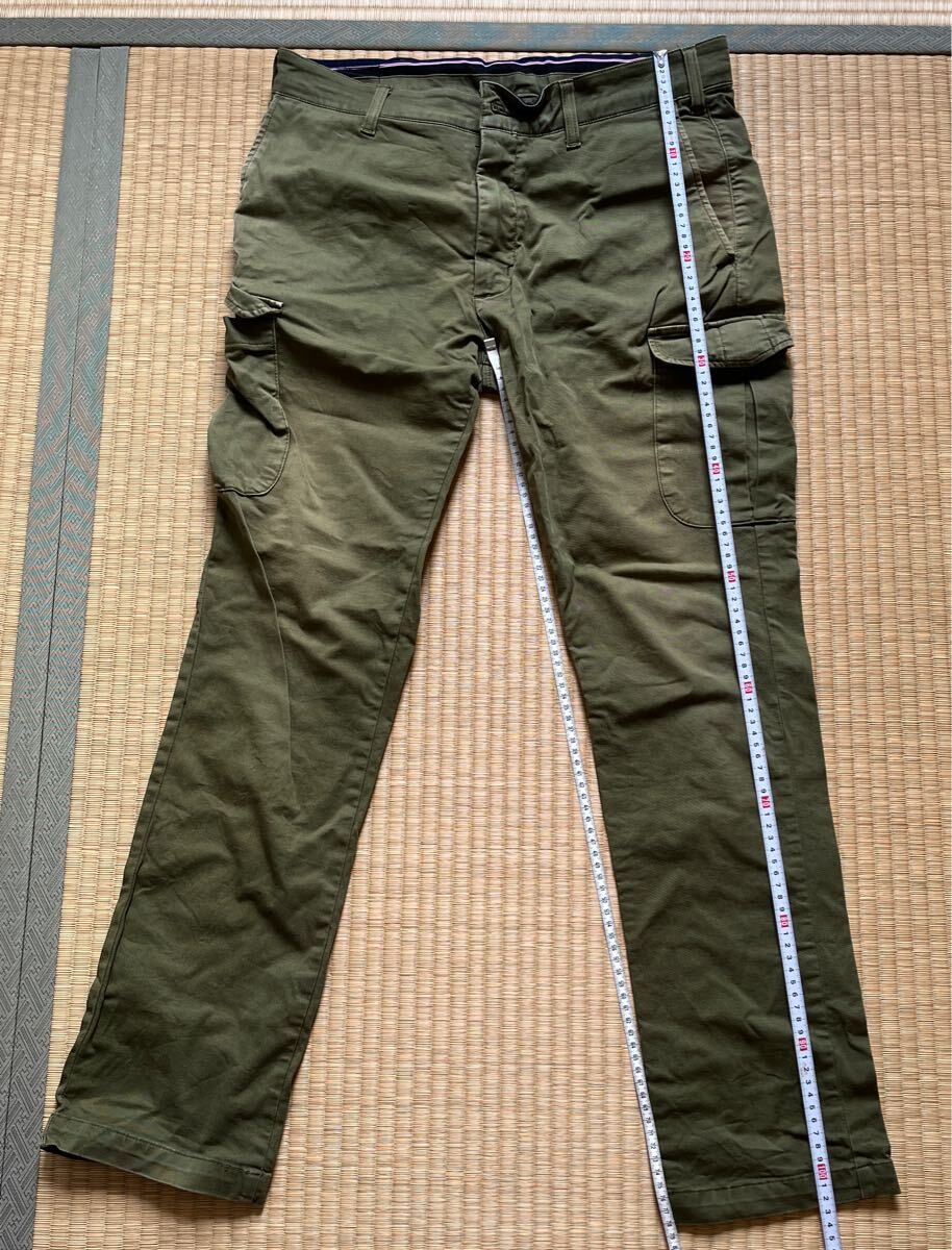 エドウィン　ジャージーズ ストレッチ　カーゴ　デニムパンツ　Lサイズ　カーキ