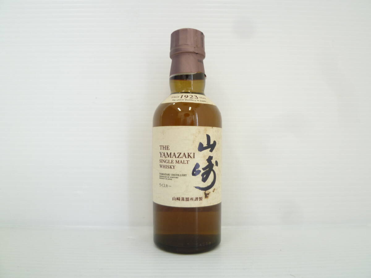77443◆古酒/未開栓 ベビーボトル SUNTORY/サントリー 山崎 ウイスキー 43% 180ml THE YAMAZAKI WHISKY◆