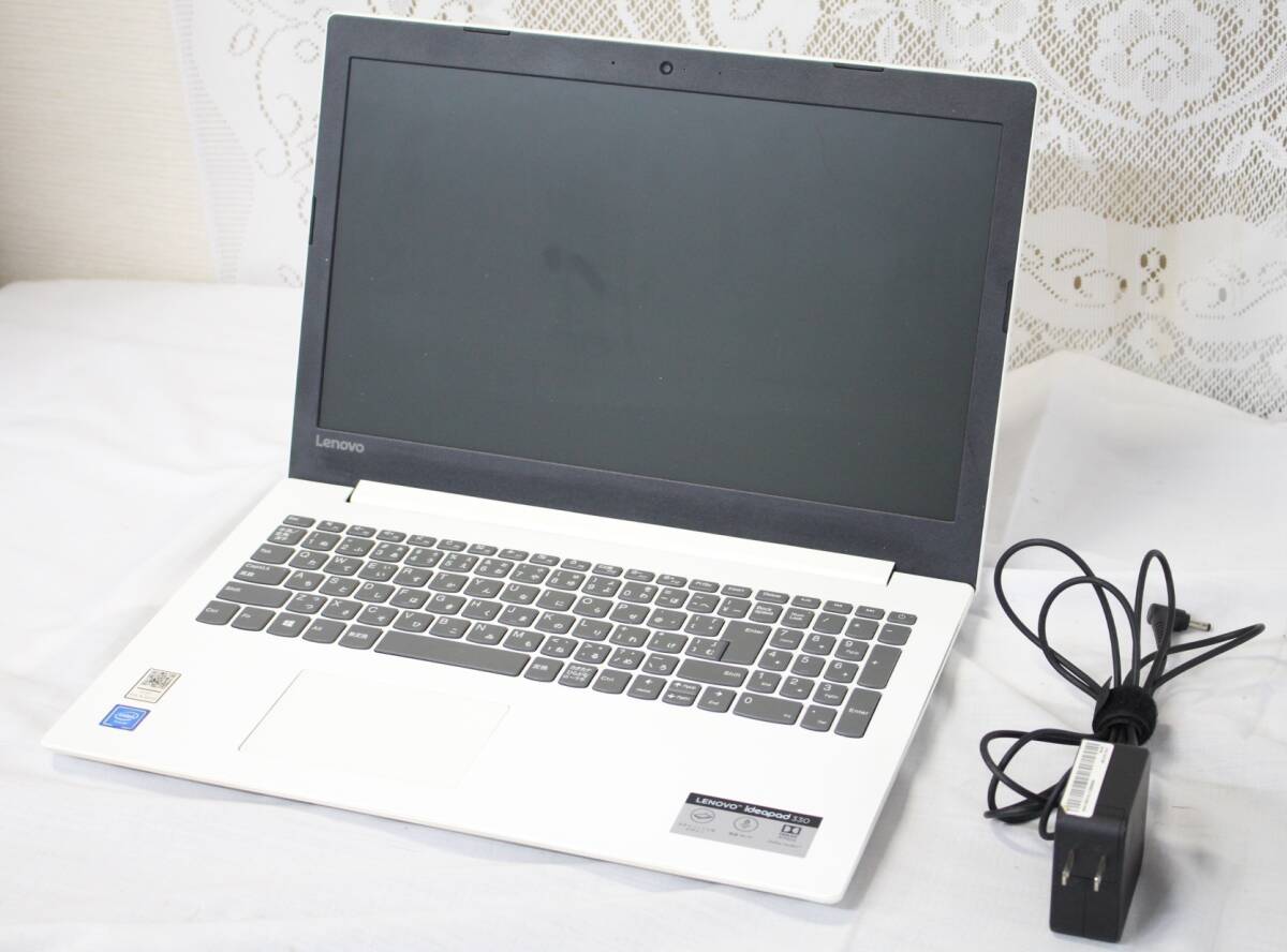 【0802C】(1909) LENOVO ideapad 330 81D1 インテルCeleron N4000 ＠1.10GHz RAM4GB ストレージ付 BIOS ACアダプター 15インチ ジャンク