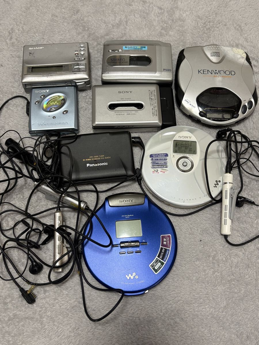 音楽機器まとめ売り　MDウォークマン CDウォークマンカセットプレーヤー　ジャンク　ソニー　パナソニック　ケンウッド