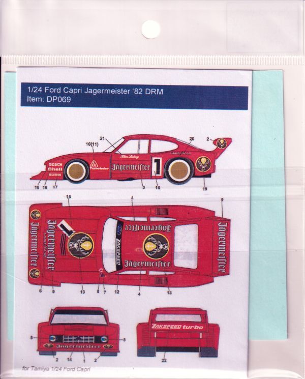 1/24 Ford Capri Jagemeister '82 DRM デカールのみ タミヤ