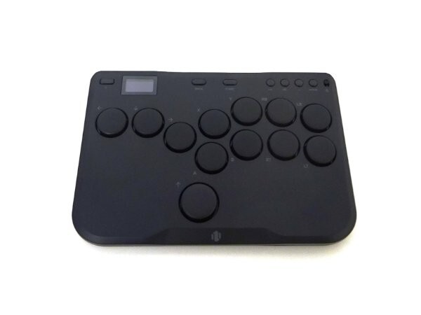1円スタート Haute42 レバーレスコントローラー 軽量 12キー Crystal ロープロファイル PC Switch PS3 PS4 PS5 他 P12 ブラック A14394/BP