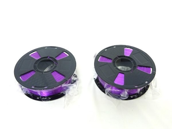 1円スタート CC3D フィラメント PLA Max 1kg 2個セット 3Dプリンター用 1.75mm 高品質 パープル A14406/BP