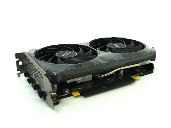1円スタート MSI GeForce RTX 4060 グラフィックスボード GDDR6メモリ搭載 高放熱性 VENTUS 2X BLACK 8G OC VD8560 ブラック A14516/BP