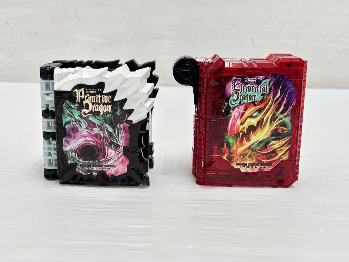 om29) 仮面ライダーセイバー DX プリミティブドラゴン エレメンタルドラゴン ワンダーライドブック セット 本体のみ
