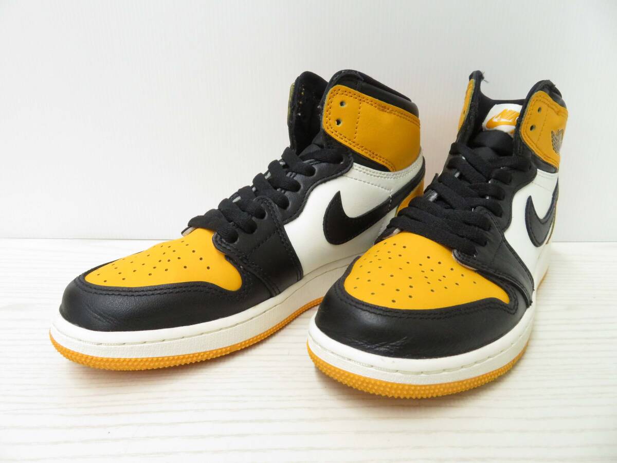 lf67) NIKE AIR JORDAN 1 RETRO HIGH OG GS TAXI ナイキ エアジョーダン 1 レトロ ハイ タクシー スニーカー 575441-711 23.5cm