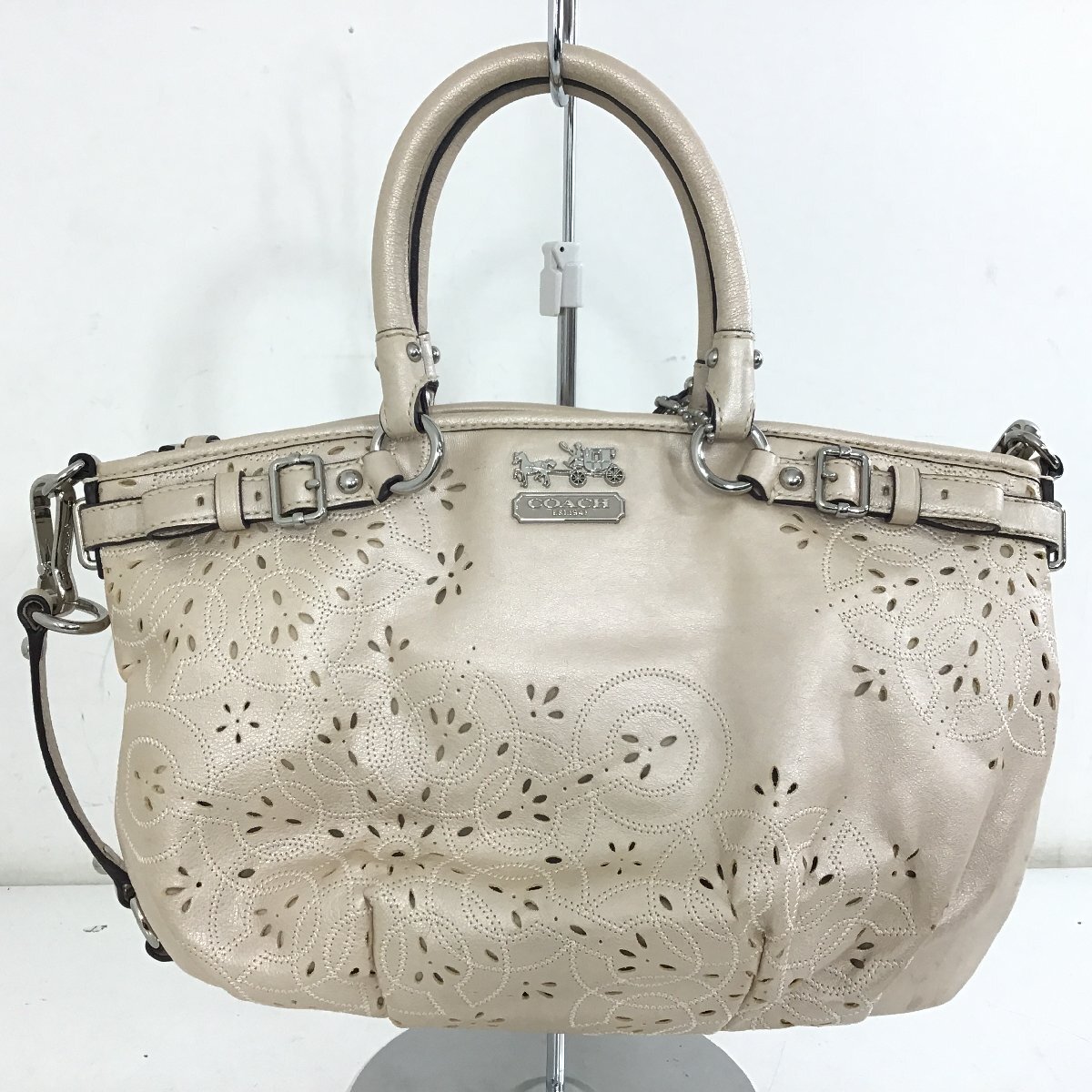 COACH　コーチ　ハンド　ショルダーバッグ　レディース【同梱不可/売り切り/フルスミ08-04】