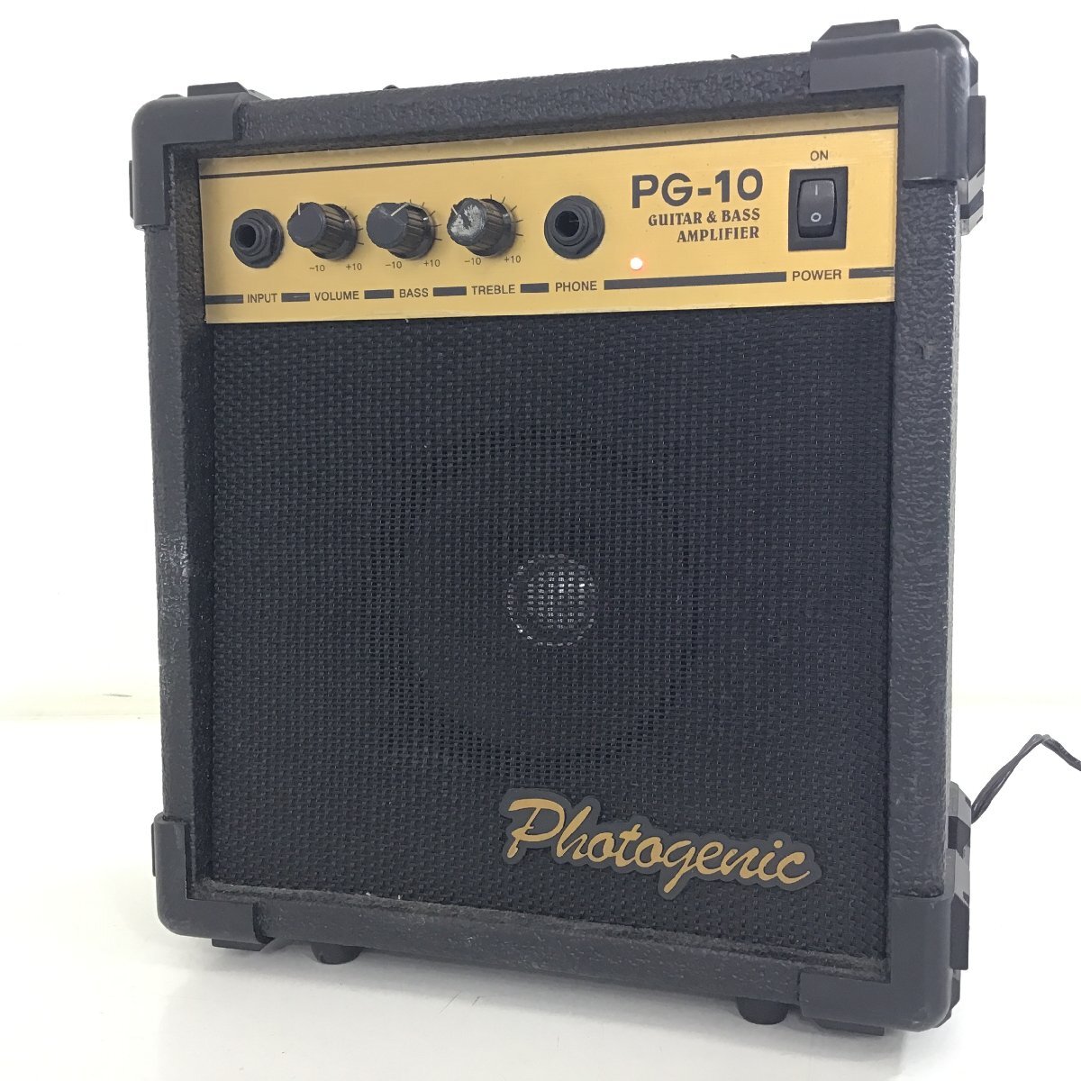 ★1円スタート★　Photogenic　フォトジェニック　ギター　ベース　ミニアンプ　PG-10　■通電確認済み【同梱不可/売り切り/08-02】