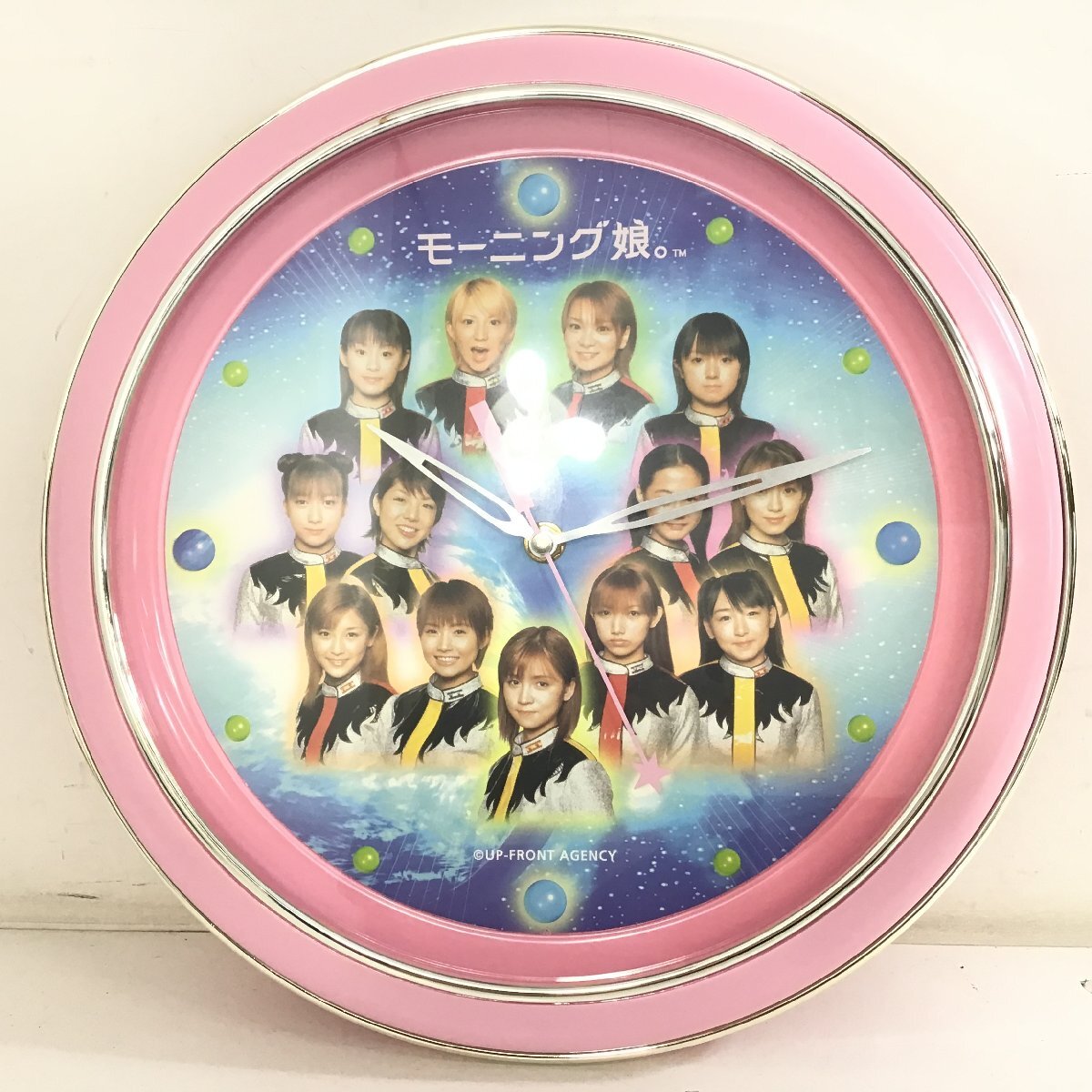 モーニング娘。　WALL CLOCK　壁掛け時計　未使用品【同梱不可/売り切り/イリエ08-14】