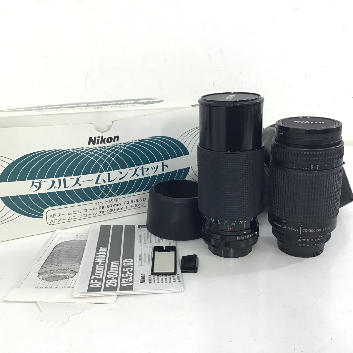 Nikon　ニコン　ダブルズーム　レンズ　カメラ　現状品【同梱不可/売り切り/ナカオ08-38】