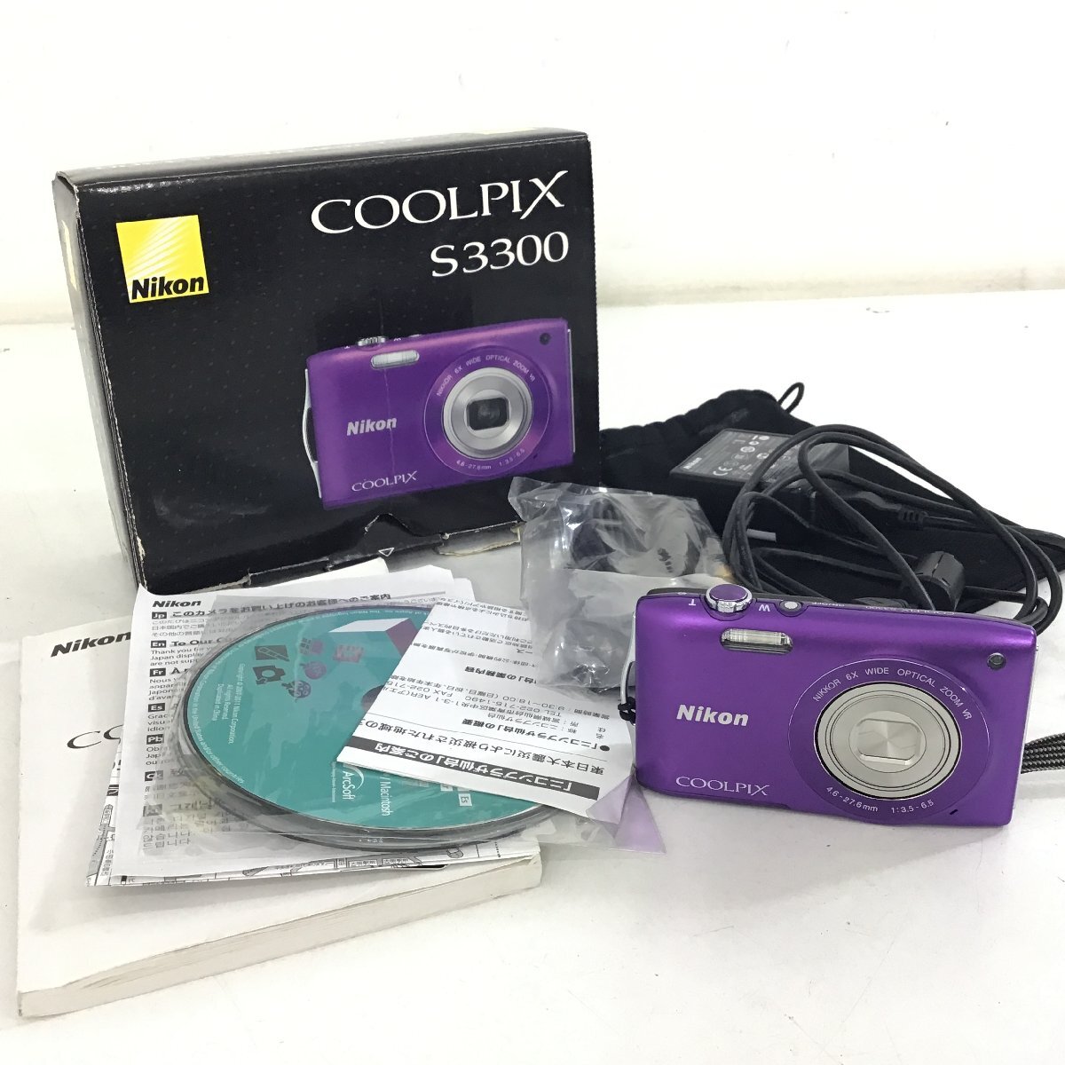 Nikon　ニコン　COOL Pix S3300　カメラ　現状品【同梱不可/売り切り/ナカオ08-35】