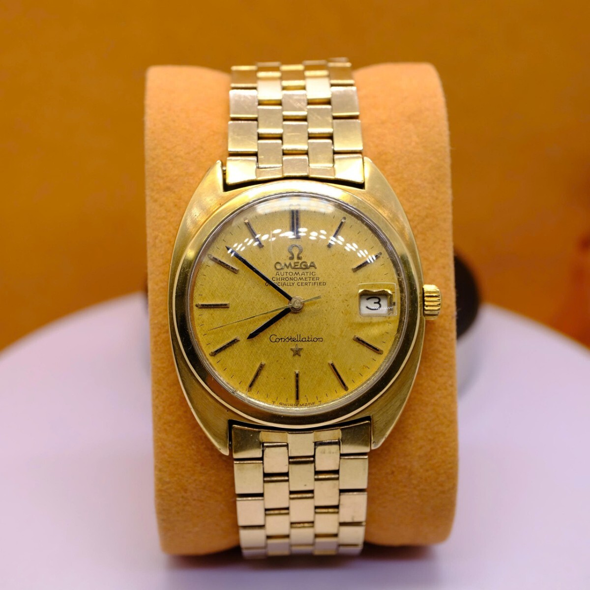 C310 オメガ コンステレーション OMEGA Constellation REF.168.019 自動巻き クロノメーター デイト メンズ 腕時計 動作確認済み