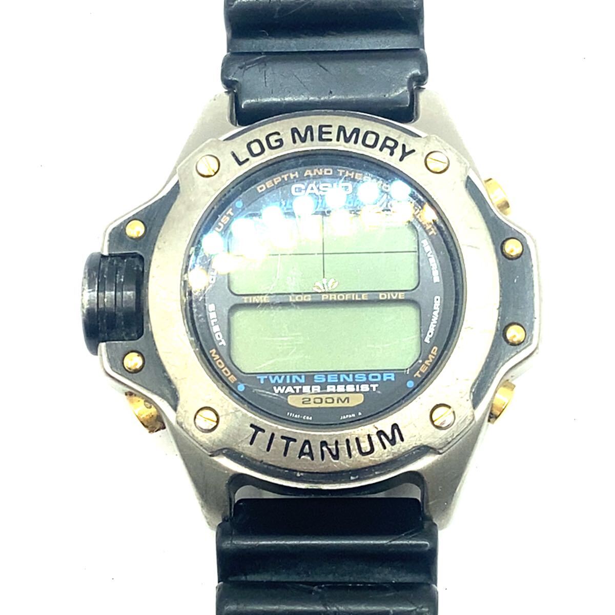 CASIO（カシオ） LOG MEMORY ログメモリー DEP-700 チタン製　200mダイバーズ