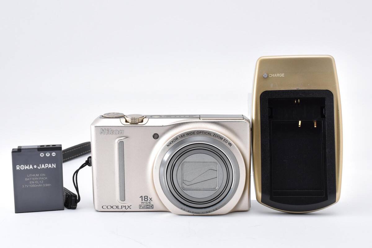 ★光学18倍ズーム搭載・高倍率コンパクトカメラ★ Nikon ニコン COOLPIX S9100 #3423