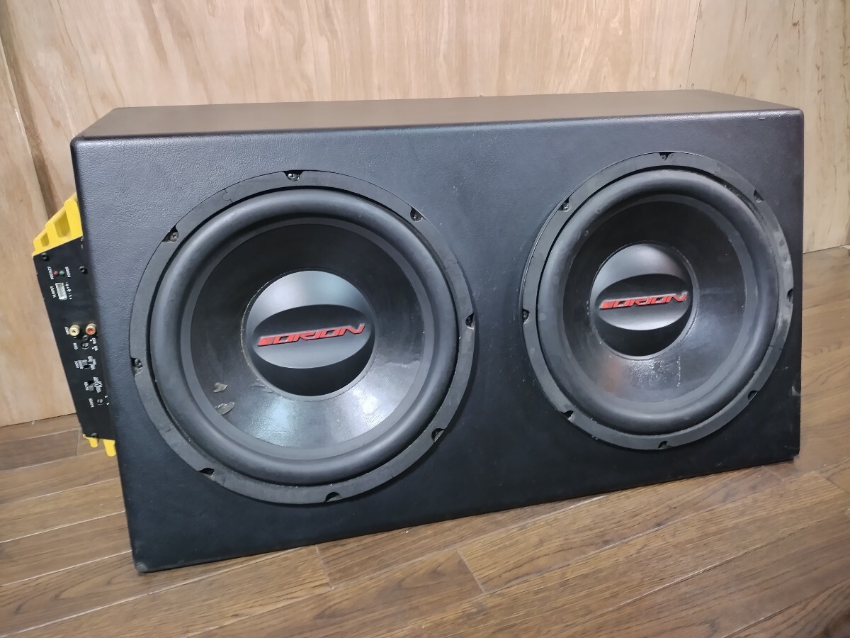 Orion オライオン 12インチ 約31cm ウーファーBOX　LightningAudio BOLT B2.150.2 アンプ　台形