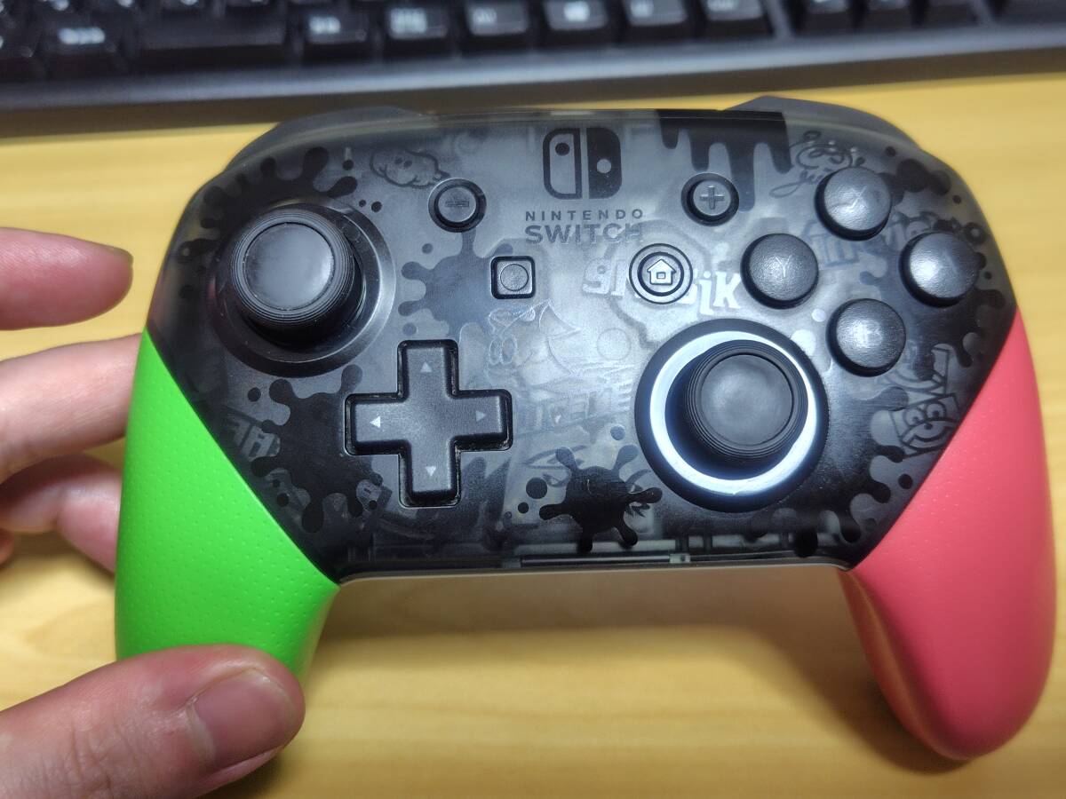 【中古】Nintendo Switch Proコントローラー スプラトゥーン2エディション