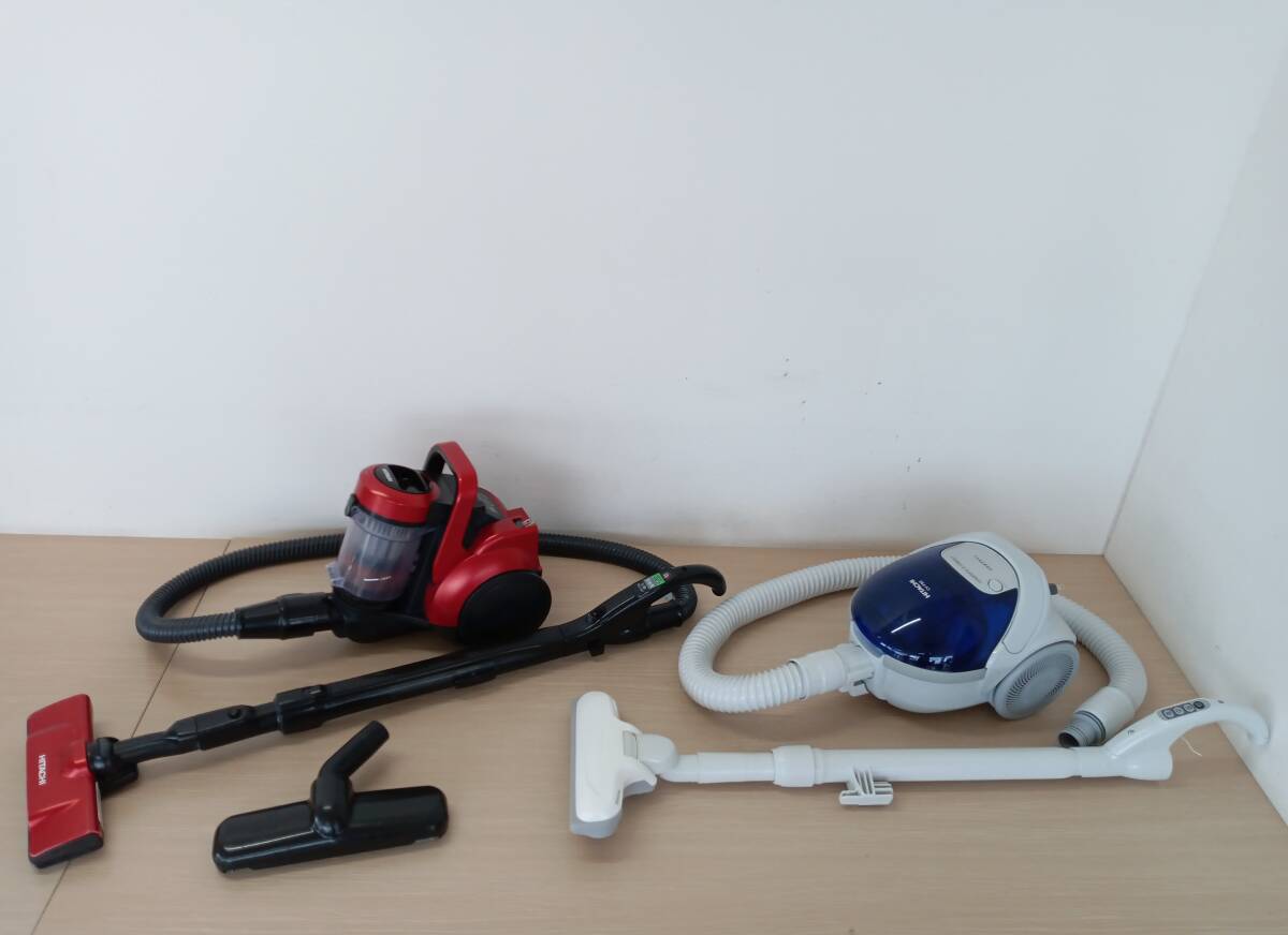 【BE-7097 BE-7031】HITACHI　日立　CV-F50　CV-SP900K　2台セット　キャニスター掃除機　ジャンク品　簡易清掃済