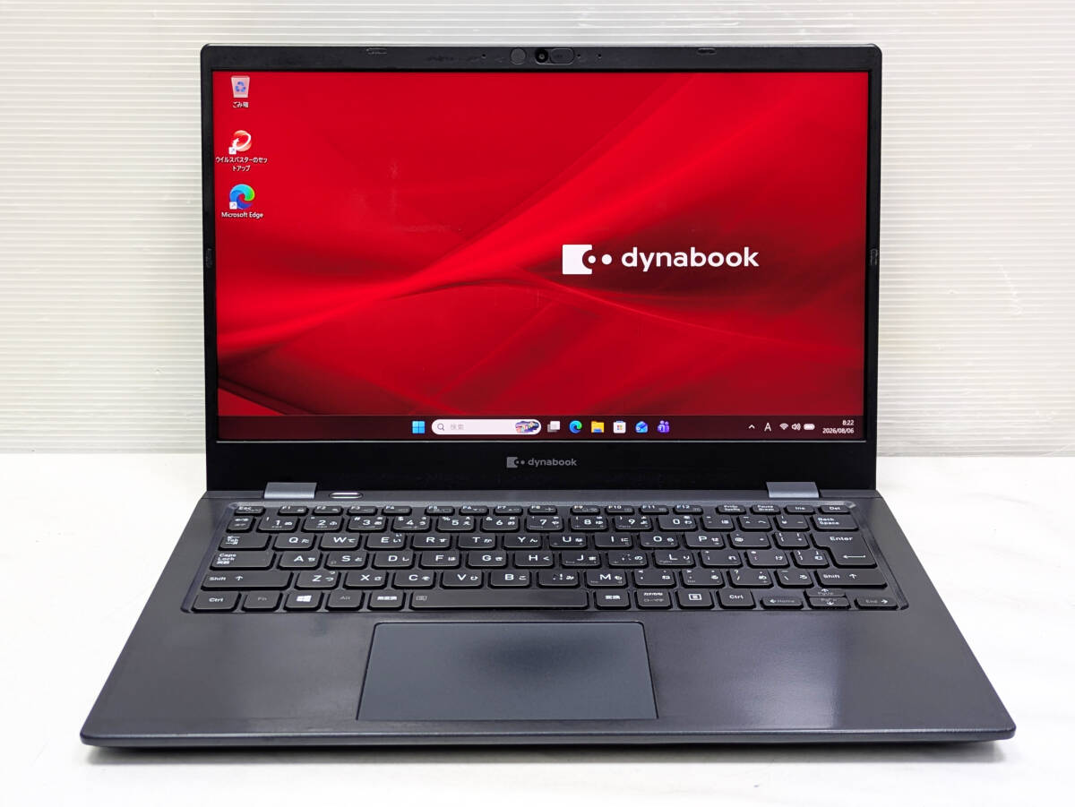 dynabook G83/HS 第11世代 Core i5-1135G7 13.3インチフルHD液晶 メモリー8G SSD256G Webカメラ Wifi Windows11　