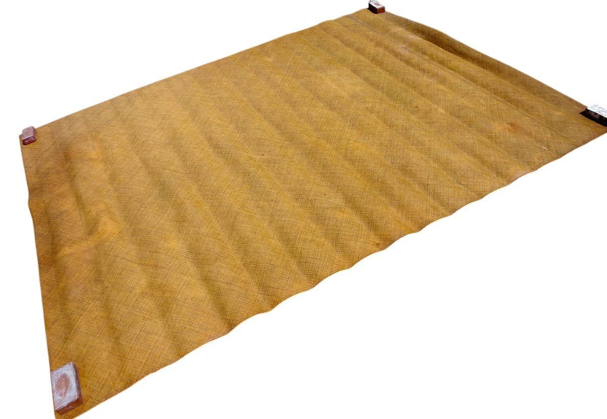 緑屋s■ 特大 網代　敷物　カーペット　幅375×285cm　古民具　旧家初出し品　km/7-321/h#佐川260
